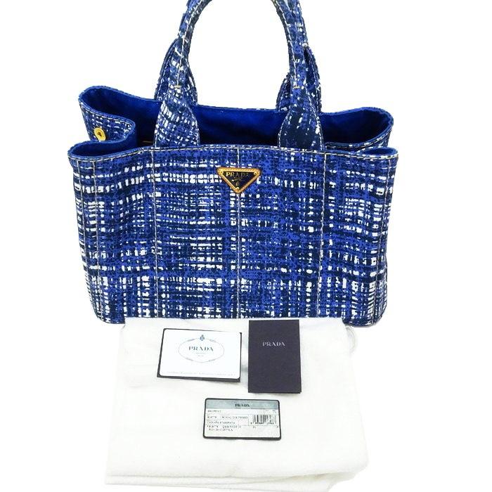 PRADA PRADA/プラダ カナパ B1877B ツイード柄 トートバッグ PRADA PRADA/プラダ カナパ B1877B ツイード柄 トートバッグ