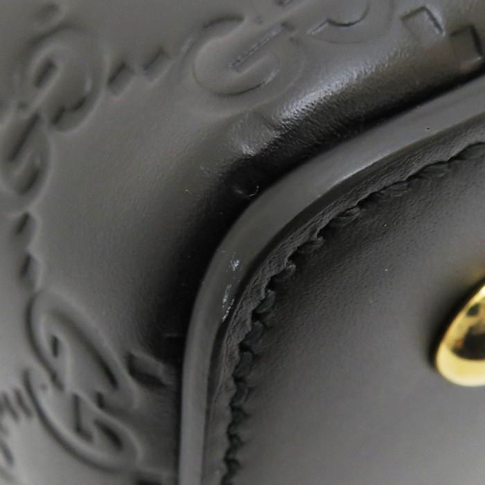 GUCCI（グッチ） 428226 2WAY ハンドバッグ/グッチシマレザー ブラック