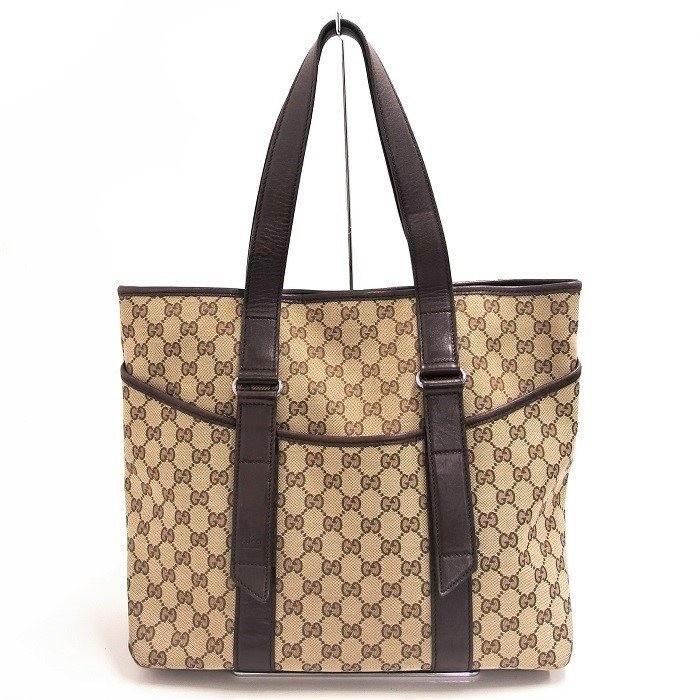 グッチ トートバッグ　GGキャンバス ベージュ ブラウン 145971 GUCCI GUCCI/グッチ 145971 トートバッグ GGキャンバス/レザー