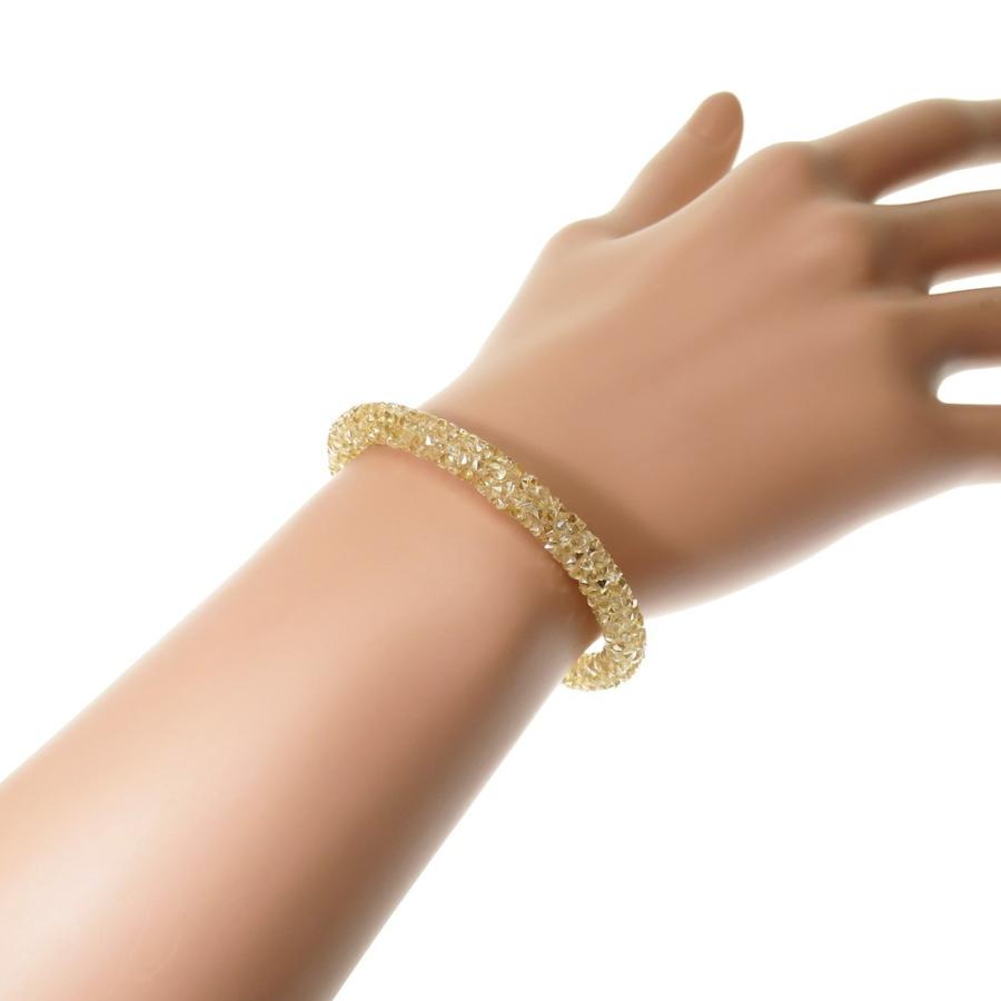 SWAROVSKI（スワロフスキー） クリスタルダスト バングル 真鍮 8.9g 