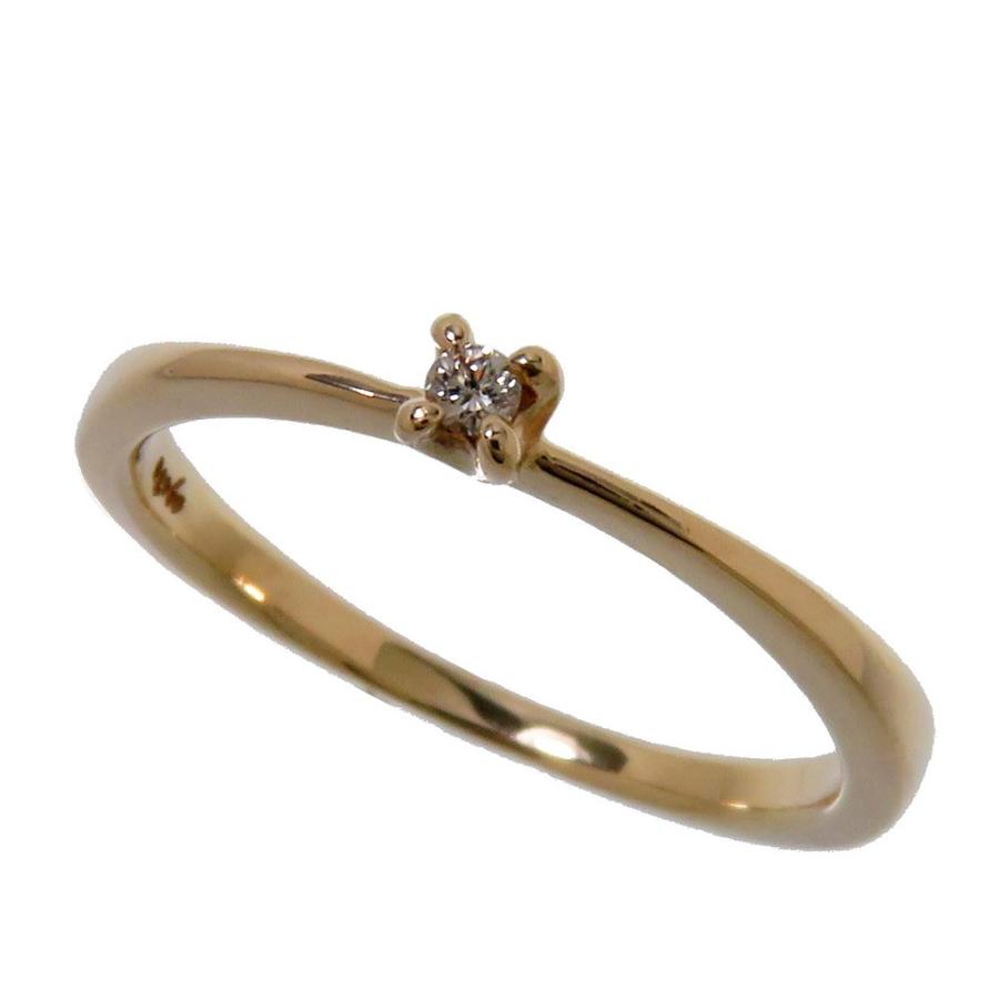 agete 3号agete/アガット ピンキー ダイヤモンド 0.014ct リング