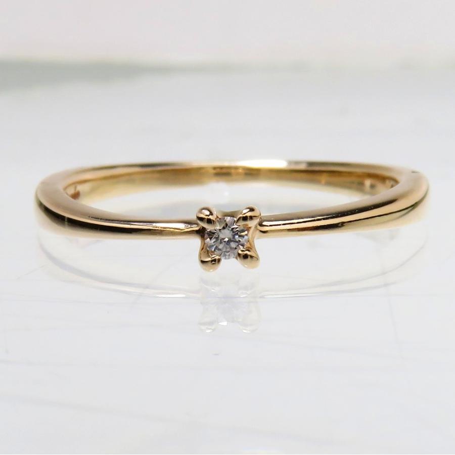agete 3号agete/アガット ピンキー ダイヤモンド 0.014ct リング
