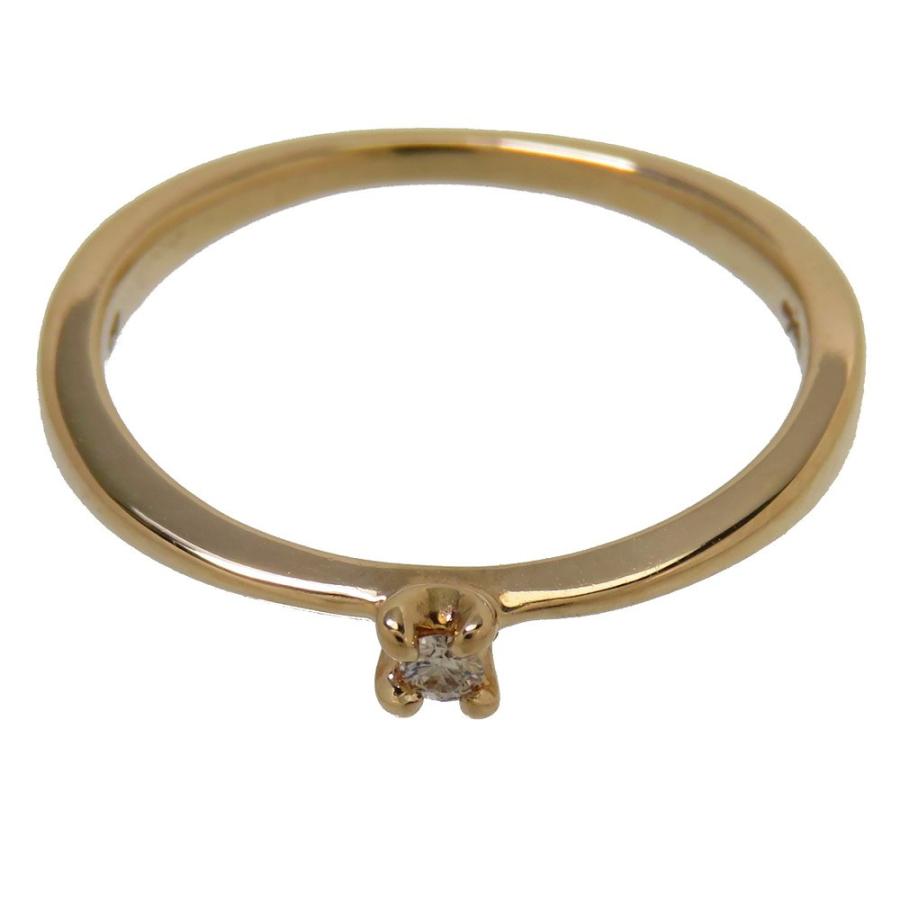 agete 3号agete/アガット ピンキー ダイヤモンド 0.014ct リング・指輪 