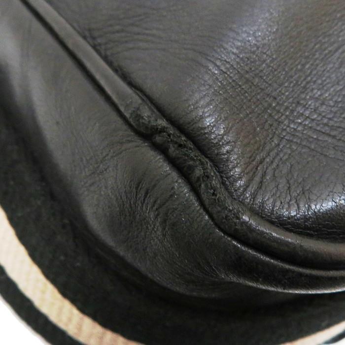 BALLY トレインスポッティング ワンショルダーバッグ ロゴ レザー 黒 Bally（バリー） トレインスポッティング 斜め掛け ショルダーバッグ