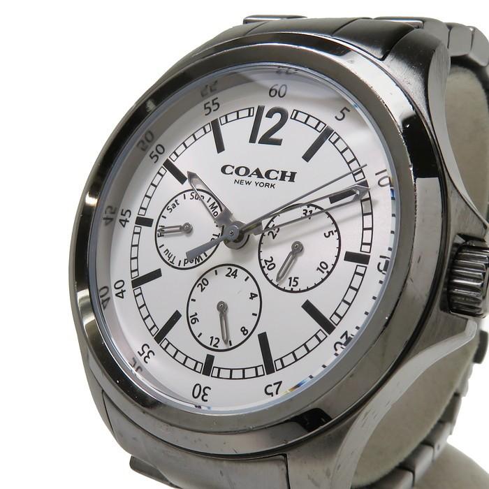 COACH/コーチ CA.94.2.95.1259 腕時計 ステンレススチール クオーツ シルバーホワイト文字盤 メンズ