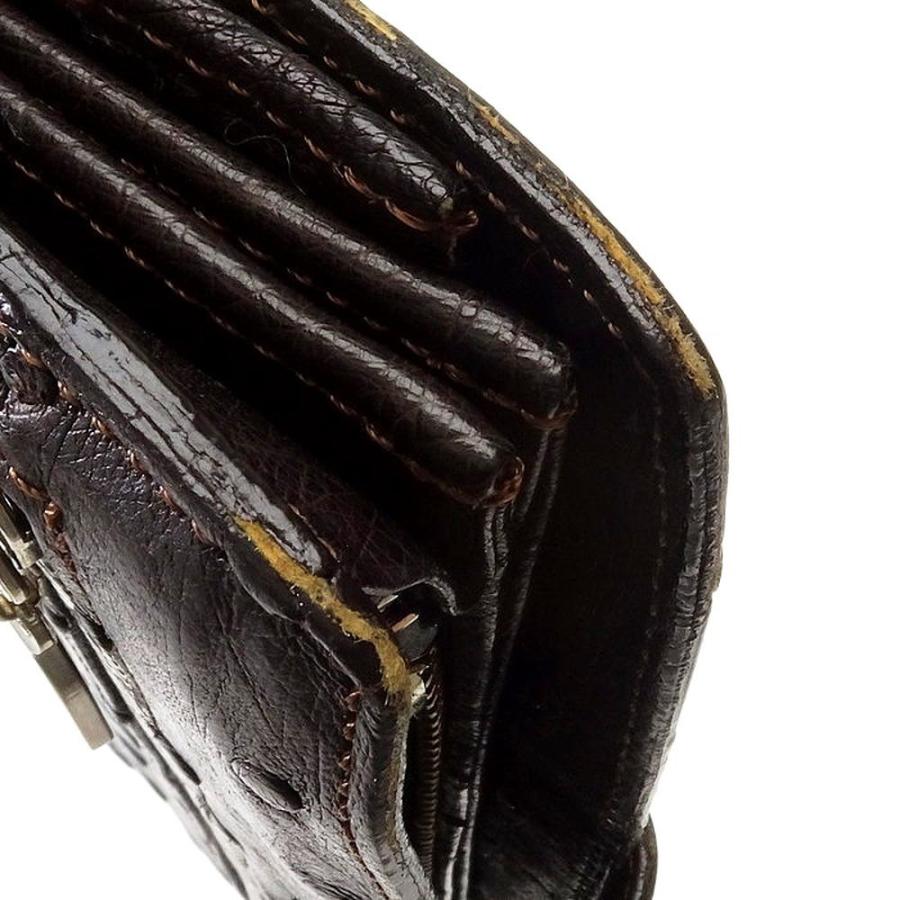 BagLiore/バグリオ】二つ折り 長財布 オーストリッチ グレー BagLiore/バグリオ】二つ折り 長財布 オーストリッチ グレー
