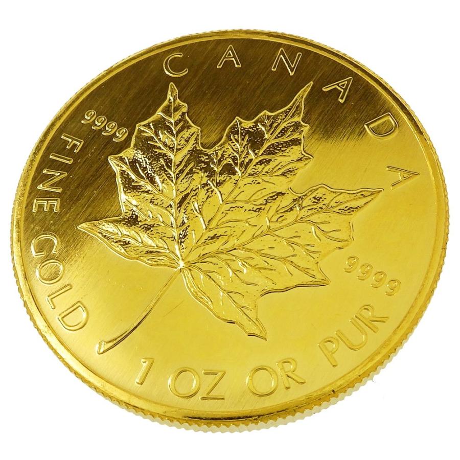 メイプルリーフ金貨1oz 50ドル エリザベス2世 2002 コイン K24ゴールド