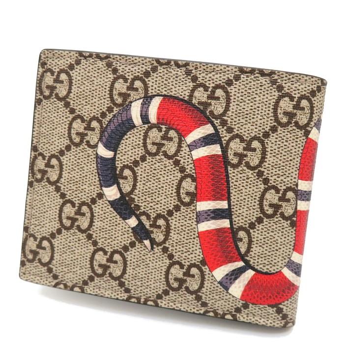 GUCCI GUCCI/グッチ 451268・0416 スネークプリント 二つ折り GUCCI GUCCI/グッチ 451268・0416 スネークプリント 二つ折り