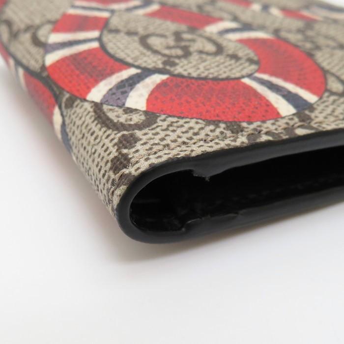 GUCCI（グッチ） 451268・0416 スネークプリント 二つ折り財布 GG