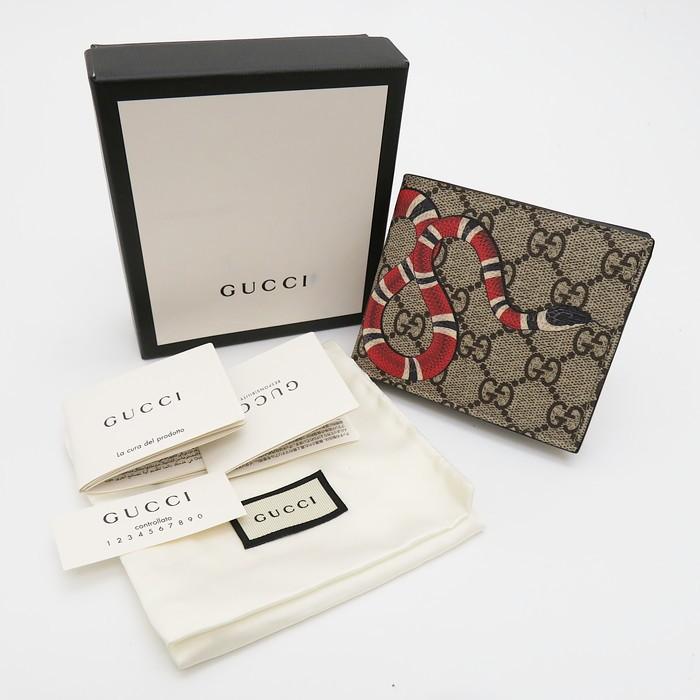 GUCCI GUCCI/グッチ 451268・0416 スネークプリント 二つ折り GUCCI GUCCI/グッチ 451268・0416 スネークプリント 二つ折り