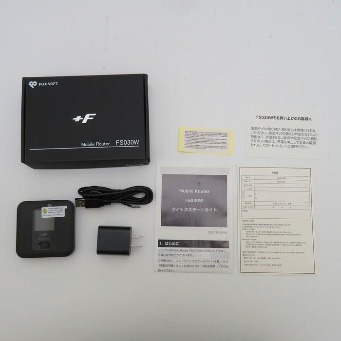 FS030WMB1 【富士ソフト/フジソフト】+F FS030W モバイルルーター Wifi