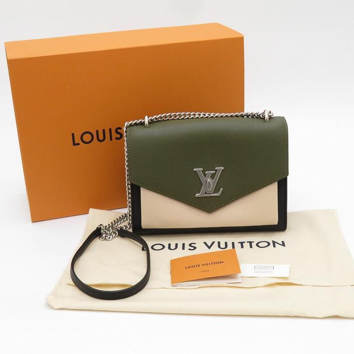 ★3日以内返品可★ 美品 LOUIS VUITTON ルイ・ヴィトン カーフレザー マイロックミー BB M55522 ショルダーバッグ ブラック・ベージュ・グリーン カーフレザー レディース LOUIS VUITTON ルイ・ヴィトン】マイロックミー カーフ （ノワール
