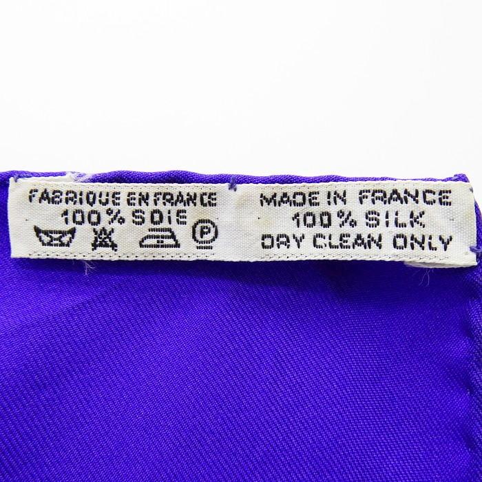 HERMES（エルメス） カレ 90 ENVOL/飛翔 鳩柄 スカーフ シルク100％ 青