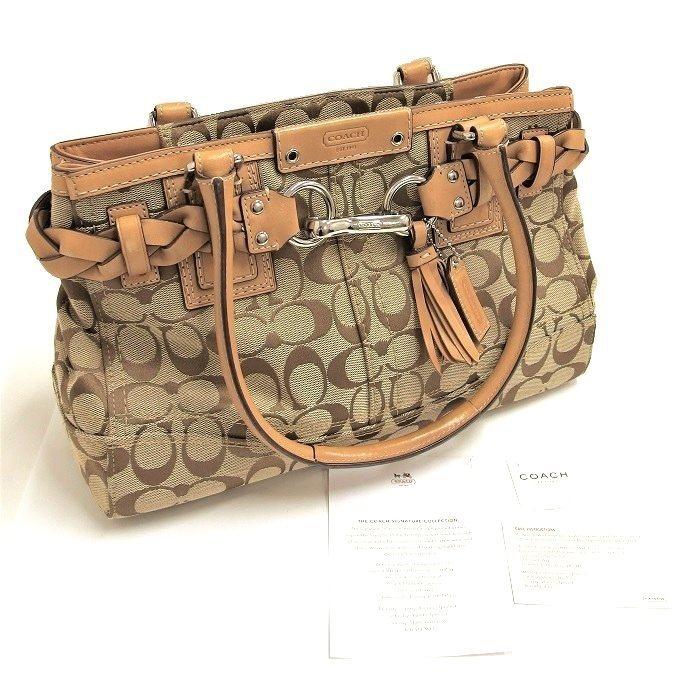 COACH（コーチ） シグネチャー F15665 トートバッグ キャンバス 