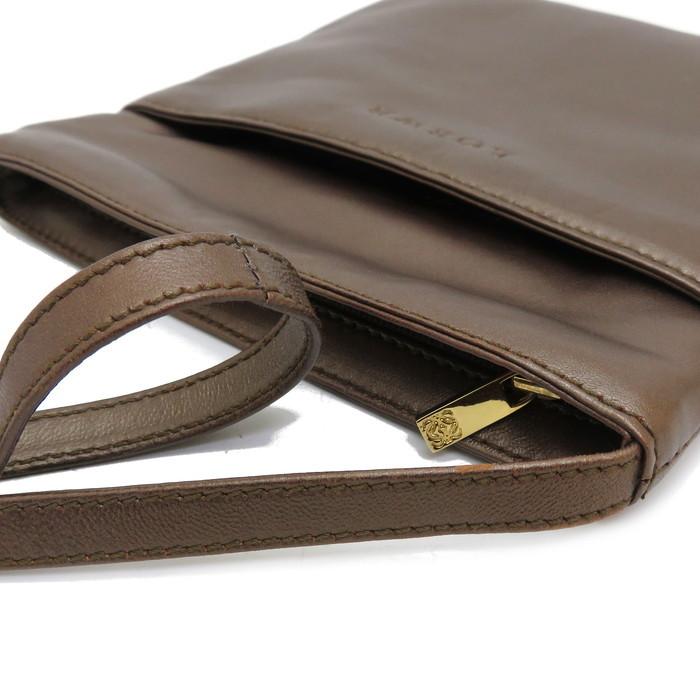 LOEWE/ロエベ ポシェット ショルダーバッグ/ナッパレザー ブラウン系 LOEWE/ロエベ ポシェット ショルダーバッグ/ナッパレザー ブラウン系