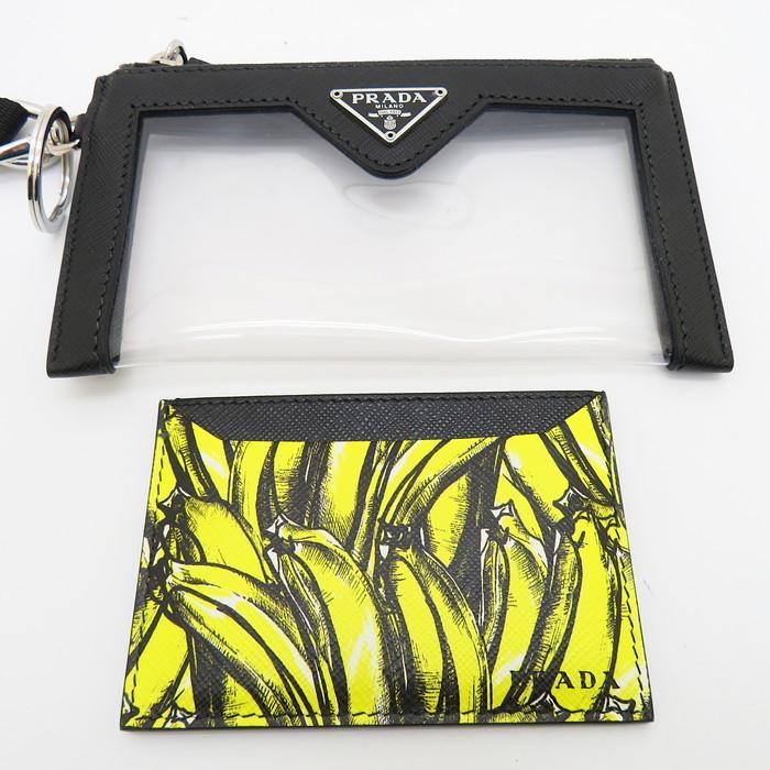 PRADA PRADA/プラダ 2TT097 カードケース スケルトン バナナ PRADA PRADA/プラダ 2TT097 カードケース スケルトン バナナ