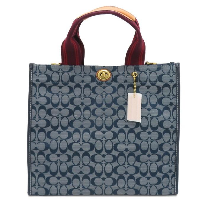 COACH/コーチ 3664 トート 34 シグネチャー シャンブレー バケッタ  