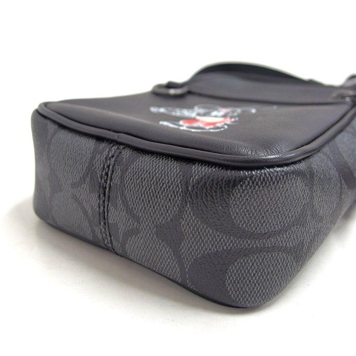 Coach コーチ C21 3330 ディズニーコラボ ミッキー ベースボール ショルダーバッグ レザー ブラック ユニセックス N 真子質店 ヤフーショッピング店 通販 Yahoo ショッピング