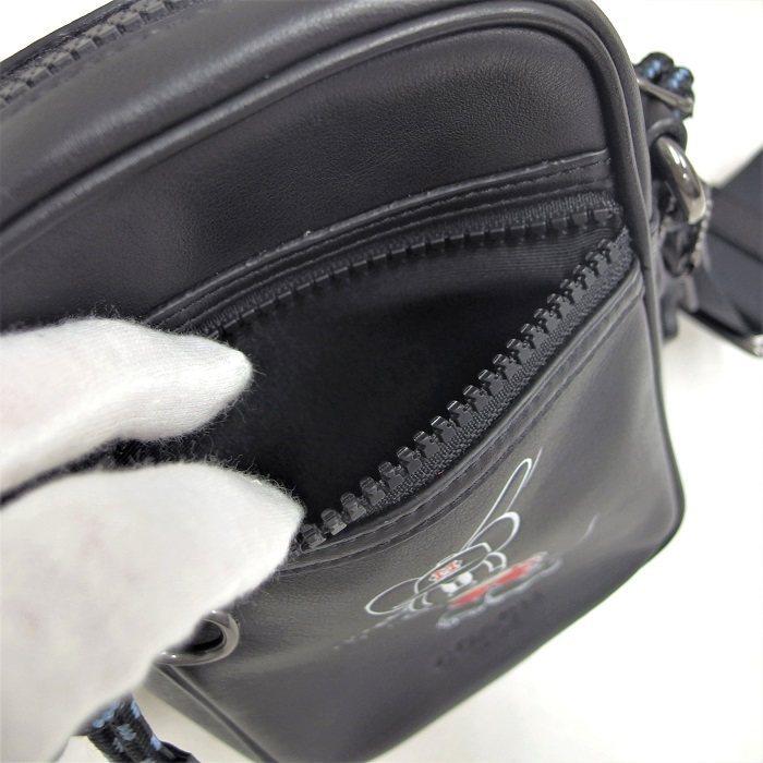 Coach コーチ C21 3330 ディズニーコラボ ミッキー ベースボール ショルダーバッグ レザー ブラック ユニセックス N 真子質店 ヤフーショッピング店 通販 Yahoo ショッピング