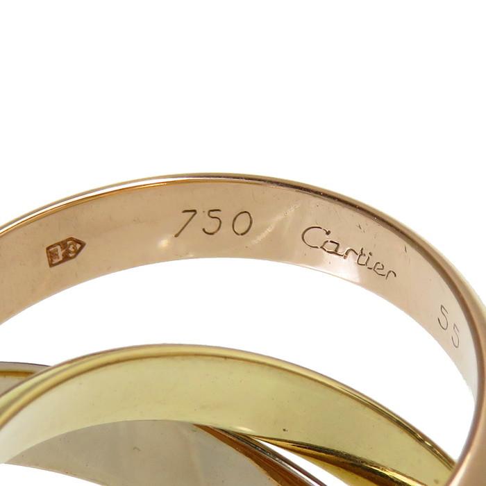 15号CARTIER/カルティエ トリニティ リング・指輪 K18ゴールド/K18PG ...