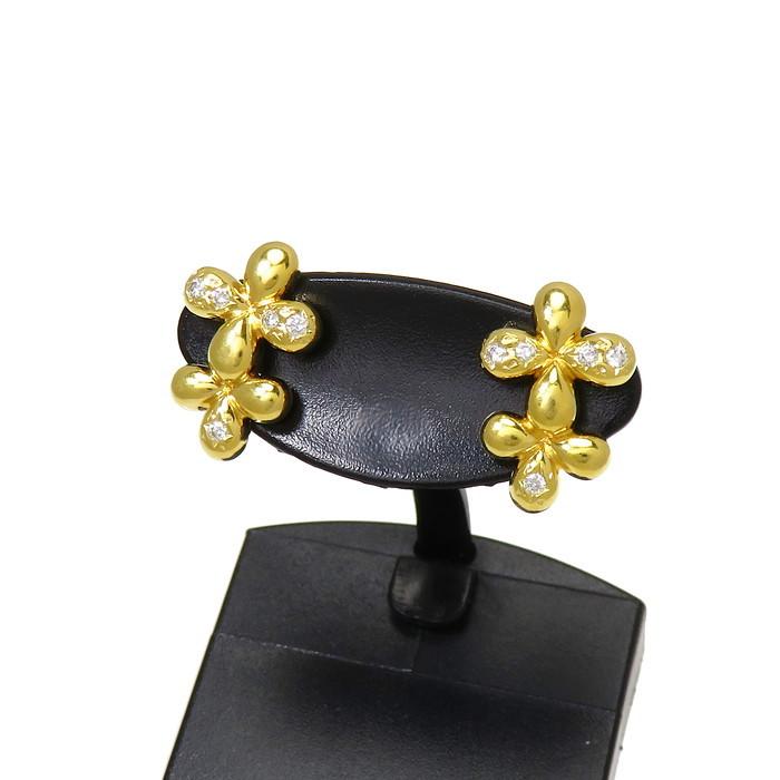 TASAKI/タサキ スタッド 花/フラワー ダイヤモンド 計0.04×2ct TASAKI/タサキ スタッド 花/フラワー ダイヤモンド 計0.04×2ct