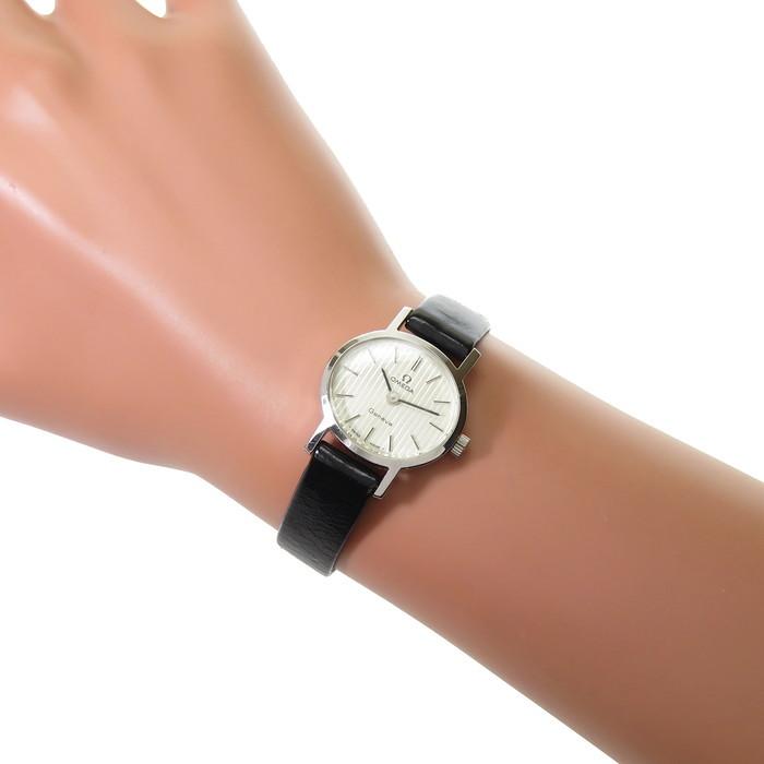 美品 オメガ ジュネーブ シルバー 手巻き レディース Omega OMEGA（オメガ） ジュネーブ 腕時計 ステンレススチール 手巻き