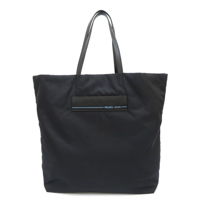 【プラダ】 ナイロントートバッグ PRADA（プラダ） 1BG196 トートバッグ ナイロン/レザー ブラック ユニ