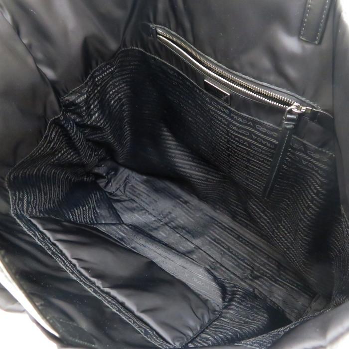 PRADA（プラダ） 1BG196 トートバッグ ナイロン/レザー ブラック ユニ