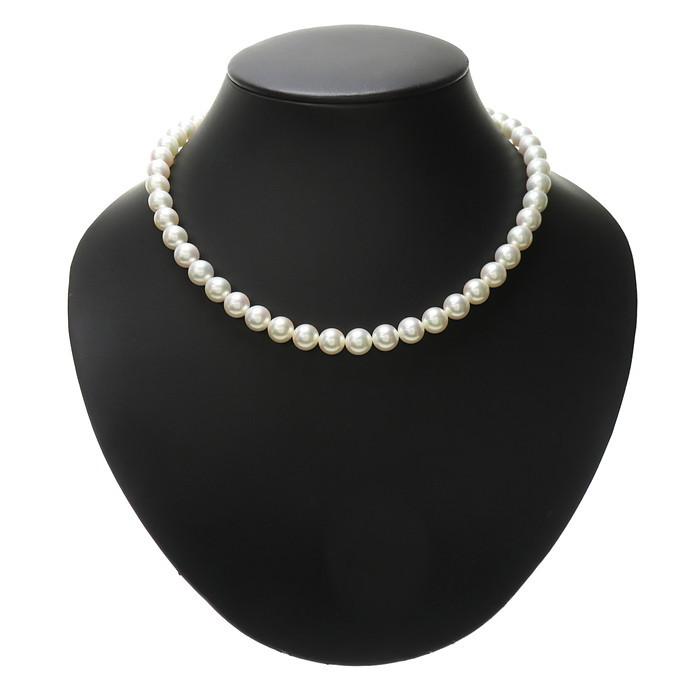 TASAKI/タサキ 一連 アコヤ真珠 約8.0〜8.4mm程度 ネックレス シルバー