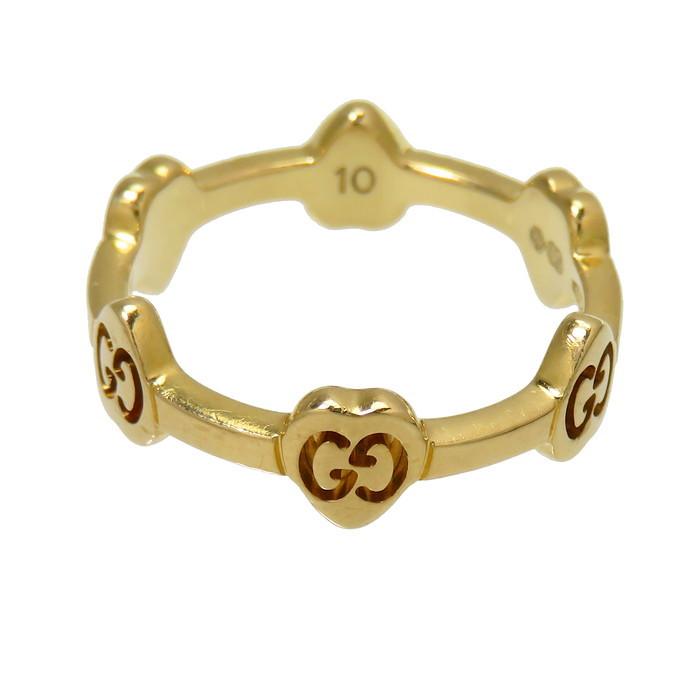 GUCCI ハート型リング ゴールド GUCCI（グッチ） 10号GUCCI/グッチ Gロゴ ハート ステーション リング