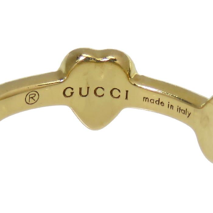 GUCCI（グッチ） 10号GUCCI/グッチ Gロゴ ハート ステーション リング