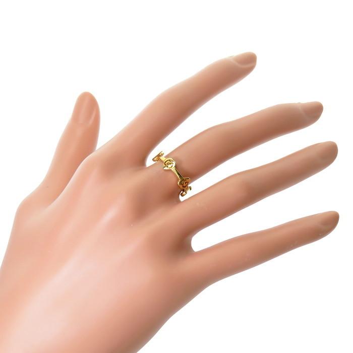 GUCCI ハート型リング ゴールド GUCCI（グッチ） 10号GUCCI/グッチ Gロゴ ハート ステーション リング