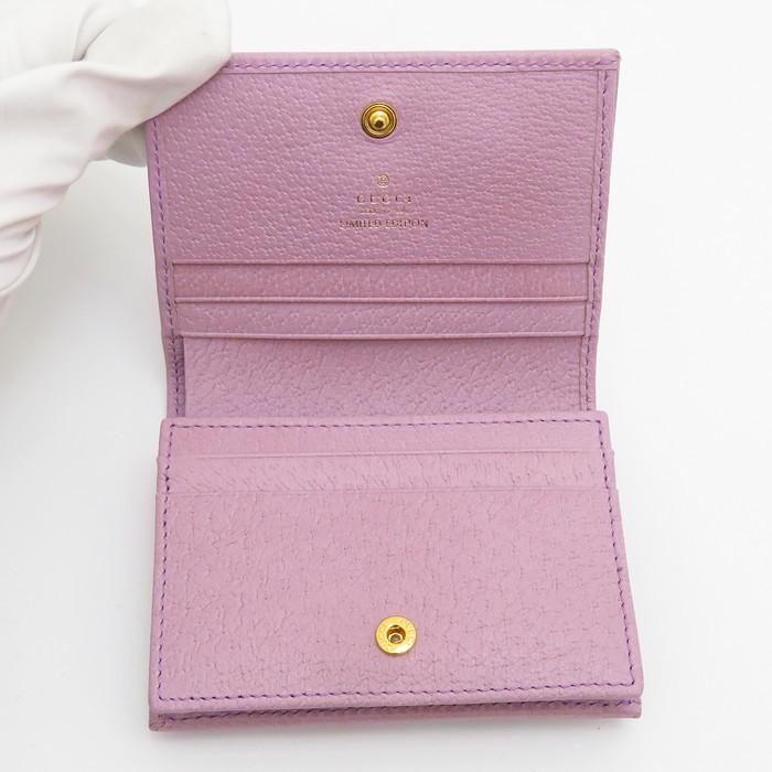 【✨美品✨】グッチ 二つ折り財布 GGマーモント フローラ パープル 日本限定 GUCCI（グッチ） フローラ GGマーモント 577347 日本限定 二つ折り財布