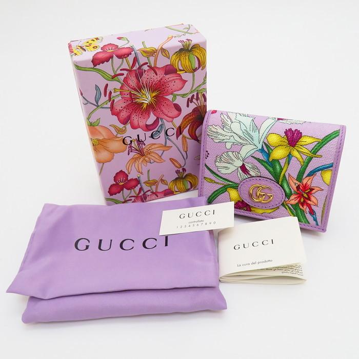 GUCCI（グッチ） フローラ GGマーモント 577347 日本限定 二つ折り財布
