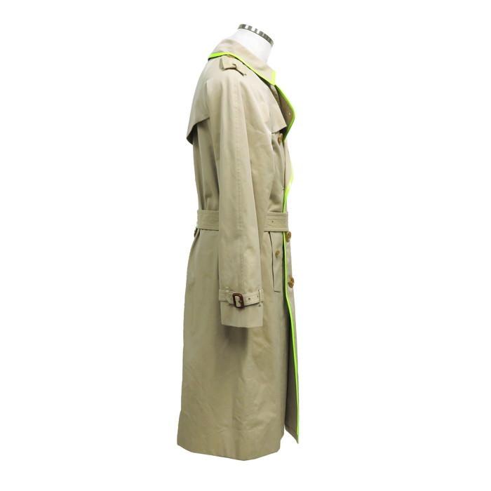 BURBERRY/バーバリー トレンチコート コットン ベージュ/ ネオグリーン BURBERRY/バーバリー トレンチコート コットン ベージュ/ ネオグリーン