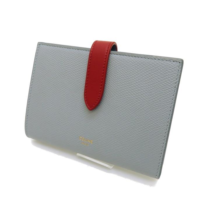 CELINE 二つ折り財布 CELINE CELINE/セリーヌ 10B643 バイカラー 二つ折り財布 レザー