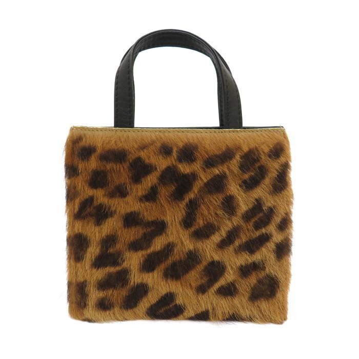 LOEWE LOEWE/ロエベ ミニ ハンドバッグ ラムスキン/ハラコ レオパード  