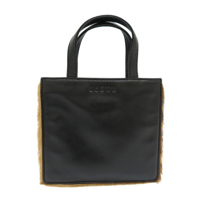 LOEWE LOEWE/ロエベ ミニ ハンドバッグ ラムスキン/ハラコ レオパード 