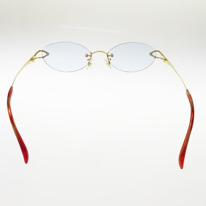 ミラシ−ョン　14 金製品　メガネ mila schon ミラショーン Miraschon ツーポイント K14ホワイト