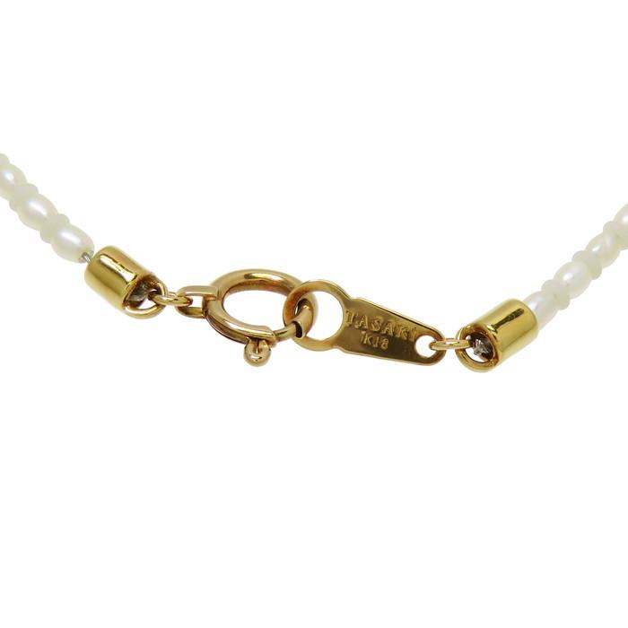 TASAKI 真珠と金のブレスレット k18 TASAKI（タサキ） パールブレスレット 約18cm 約2.6g K18 18金