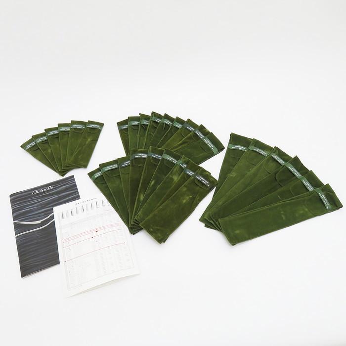 Christofle マルリー 30ピースセット 未使用 イニシャル入り Christofle マルリー 30ピースセット 未使用 イニシャル入り