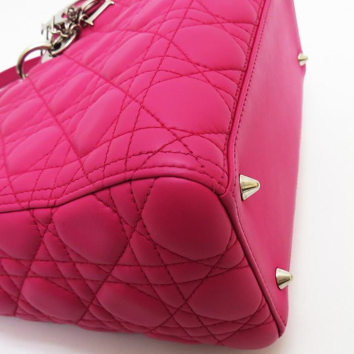 Christian Dior カナージュ ハンドバッグ Christian Dior レディディオール カナージュ ミディアム 15-BO-1112