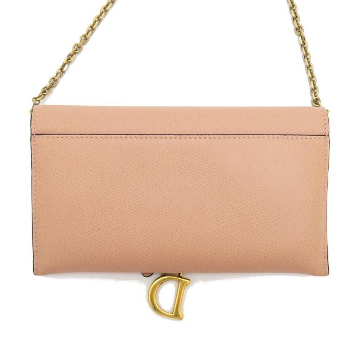 Dior/ディオール サドル チェーンウォレット ショルダーバッグ レザー  