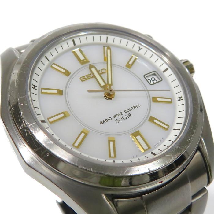 SEIKO（セイコー） 7B42-0AM0 腕時計 チタン ソーラー電波 シルバー
