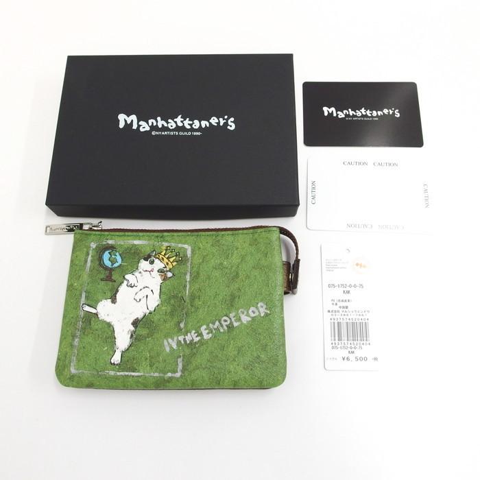 hana☆未使用 マンハッタナーズ 王冠猫 財布 タロットカード 皇帝 Manhattaner's（マンハッタナーズ） Manhattaner`s/マンハッタナーズ