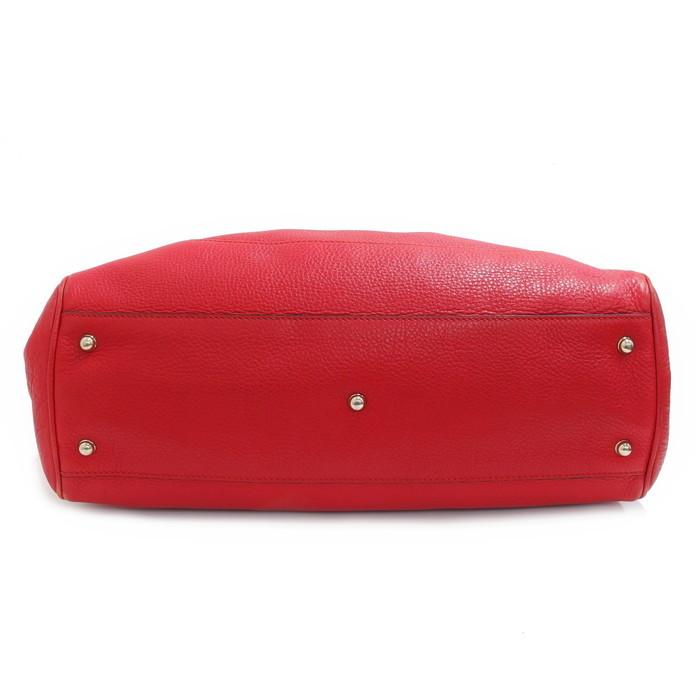GUCCI（グッチ） バンブー 282317 トートバッグ レザー 赤 レディース