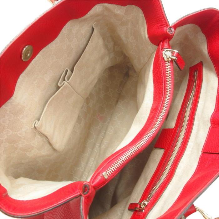 バッグ yozawa GUCCI（グッチ） バンブー 282317 トートバッグ レザー 赤 レディース