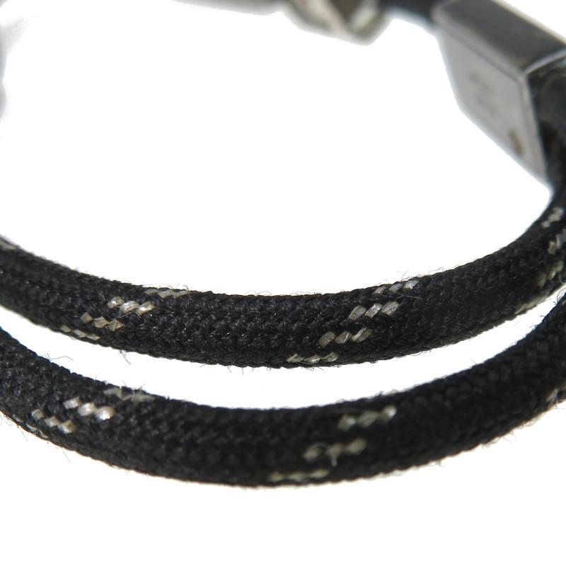 Louis Vuitton ルイ ヴィトン ブレスレット Lvサテライト ナイロン メタル 16 4g 21 5cm Mp2231 ブラック ガンメタル メンズ N 真子質店 ヤフーショッピング店 通販 Yahoo ショッピング