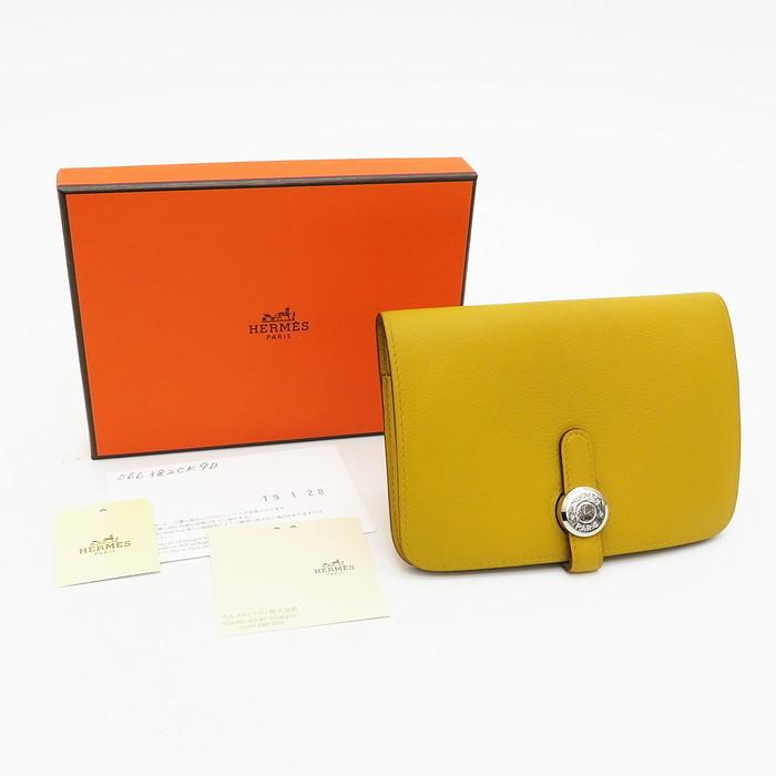 HERMES（エルメス） HERMES H066382CK ドゴン コンパクトウォレット 二