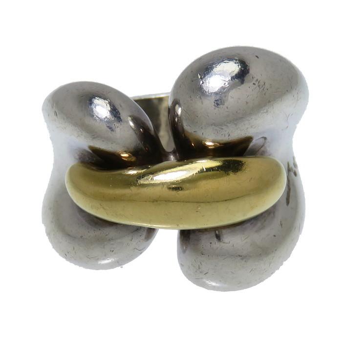 11.5号Georg Jensen/ジョージジェンセン コンビカラー リング・指輪